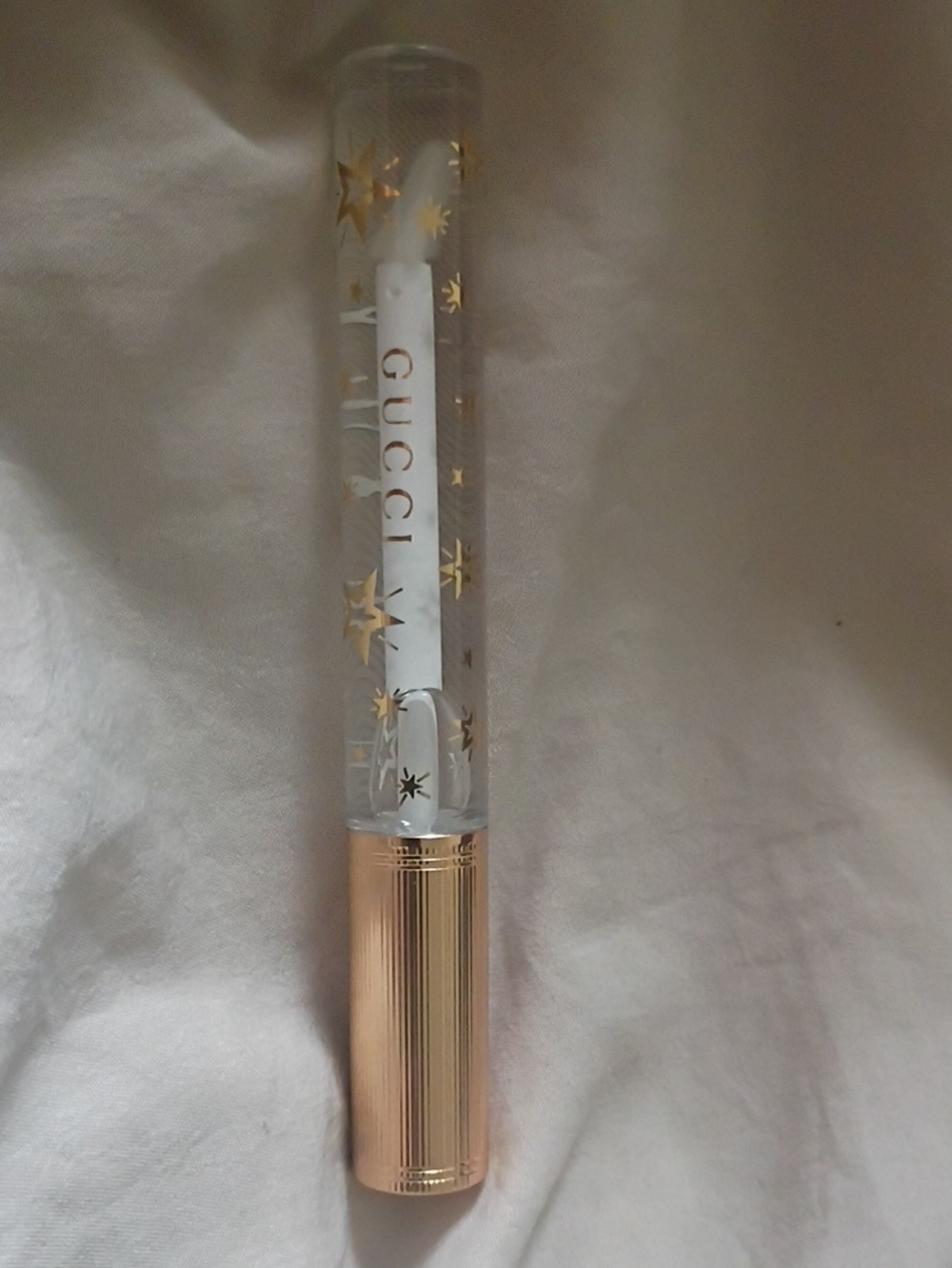 Gucci Clear Hydrating Plumping Lip Gloss with Gold Star Accents